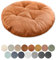 Lsjoaw Sitzkissen Rund 45cm Dicke 6cm 1 Stück Bodenkissen Rund Sitzpolster Stuhlauflage Sitzpolster Stuhlkissen Polster Auflage für Wohnzimmer Büro Konferenzraum Cordstoff （Orange）