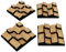 Schalldiffusor Akustikpaneele, nahtloses Aussehen, 3D-Mosaik-Wand-Pazzle, DIY-Wanddekoration, Holz (HDF), dekorativer Diffusor, Farbe: [ZARINITY | Eiche]