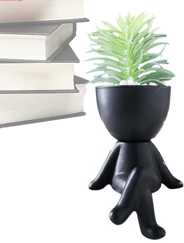 Macetas con figuras para plantas de interior, florero con figuras - Figura Pequeña Maceta Adornos Maceta Florero De Escritorio - Pequeñas macetas suculentas en forma de cuerpo humano, plantador de car