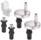 Toilet Seat Fixings, 6Pcs Toilet Seat Hinge, Universal Quick Release Toilet Seat Fixings, Toilet Seat Hinges Fixings for WC Toilet Blind Holes