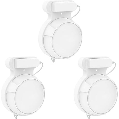 Stander Compatible with TP Link Deco BE23 / BE25 / BE3600 / BE5000 Mesh WiFi 7 System Simple and Robust Wall Mount Stand Mount TP Link Deco BE23 / BE25 / BE3600 / BE5000 Holder (White, 3 Pieces)