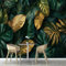 Murales Papel Pintado Salon Selva Tropical Hojas, 250×175 cm Fotomurales 3D Planta Tejido seda Papel Tapiz Fotográfico Decorativos Murales Dormitorio Oficina Hotel