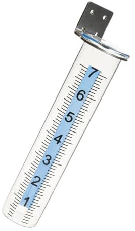 PAMINGONO Regenmessung Regenmesser Für Den Außenbereich Mit Aufbewahrungsregal Präzises Regenmesswerkzeug Für Garten Und Terrasse Und Langlebig Ideal Für Pflanzenpflege