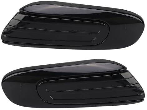 Seitenmarkierungsleuchte, sequentieller Signalblinker, sequentiell, bernsteinfarben, LED-Licht, Repeater-Lampe, Ersatz für Mini Cooper (schwarz, F55 Hardtop F56 Schrägheck 2014–2024 MN1)
