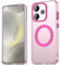 WBWONE Cover per Xiaomi Redmi 13 4G / Poco M6 4G Custodia, [MagSafe Compatibile]/Ultra Sottile TPU Anti-Impronta Antiurto Traslucido Design - Rosa