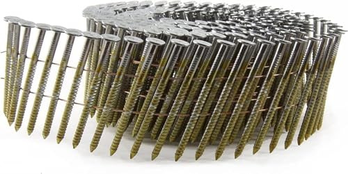 AKDENIZ Coilnägel 2,5 x 40 mm - 12.000 Stück | Drahtmagaziniert | Stahl Blank | Ringschaft | Kompatibel mit allen Druckluftnaglern