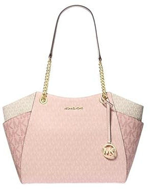Michael Kors Jet Set Große Kette Tote Schultertasche Geldbörse, Powder Blush Multi, Grande