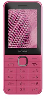 Nokia 225 4G 2024 Pink Telefono Cellulare con Tastiera e Schermo da 2,4 Memoria 128 MB Espandibile fino a 32GB