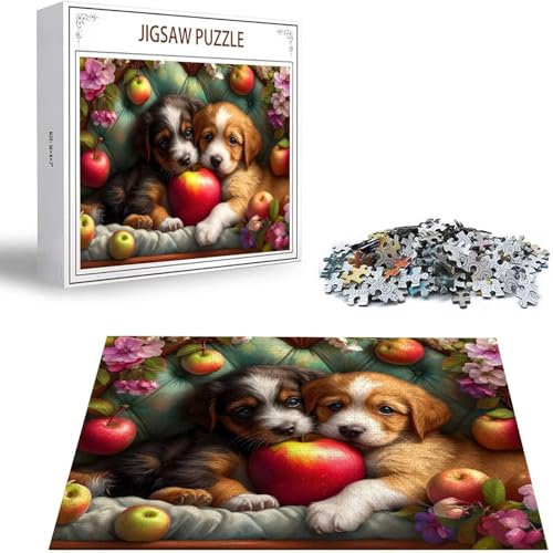 Puzzle 200 Teile Hund Puzzle Erwachsene, Holzpuzzle Erwachsene Puzzelmatten, Mehrfarbig Holzpuzzle, Klassische Puzzles Tier Wooden Jigsaw, Geschicklichkeitsspiel für die Ganze Familie, Geschenk S-145