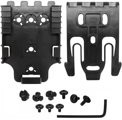 YONCONO QLS - Kit sistema di bloccaggio rapido, piattaforma di fissaggio per fondina con forcella di bloccaggio e piastra di ricezione e accessori
