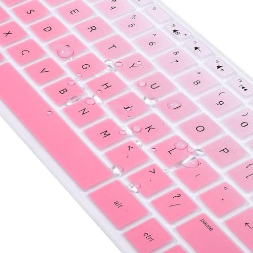 ACCESSORIES Keyboard Protector Cover for HP Pavilion x360 14 Laptop 14M-BA 14M-CD 14-BF 14-BW 14-cm Series 14M-BA011DX 14M-BA013DX 14M-BA015DX 14M-BA114DX 14M-CD0001DX 14M-CD0003DX- GR Pink