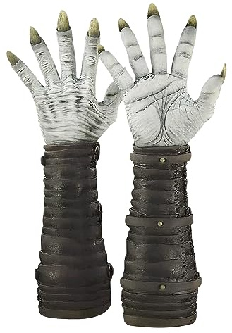 JIAHG Teufel Realistischer Handschuhe Halloween Horror Film Dämon Handschuhe Cosplay Kostüm Geist Dekoration Party Requisiten für Erwachsene Teens