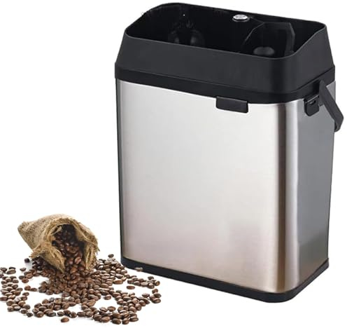 Electric Portafilter Cleaner, Commercial Coffee Portafilter Cleaner, Automatic Handle Coffee Grounds Cleaning Machine 58mm, with 2 Scrapers & 1 Brush Head for Home, Cafe - Grey