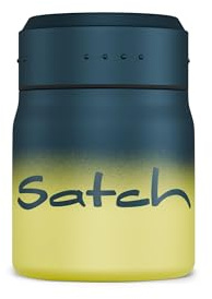 Satch Thermo Lunchbox 500ml, auslaufsicher, isoliert, mit Gabel-Löffelkombination Blue Graffiti - Gelb