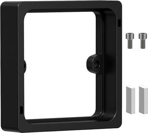 1 Pack 20mm Socket Spacer, Single Gang Light Switch Spacer, ABS Electrical Socket Extension for Flush Wall Mounting, Compatible with Standard UK Back Boxes（Black）