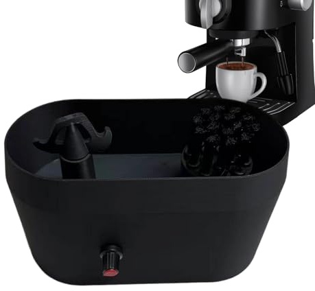Limpiador automático de portafiltros de café eléctrico, juego de limpieza para portafiltros de café, soporte para limpieza de espresso, para sistemas de 51/53/58 mm después de la preparación, cuidado