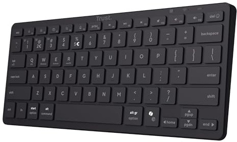 Trust Nado II Niederländisches Layout (QWERTY) Tastatur Kabellos Bluetooth | QWERTY US