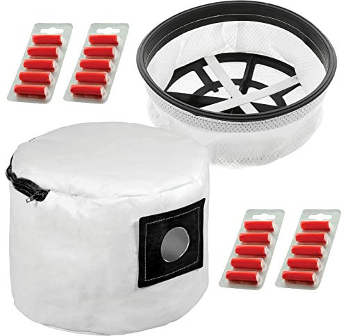 SPARES2GO Cloth Filter + Reusable Washable Zip Bag for Numatic Henry Hetty etc Vacuum Cleaner (+ 20 Fresheners)