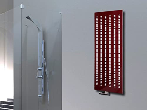 Badheizkörper Design broken Mirror 2 HxB: 120 x 47 cm 799 Watt rot Szagato Handtuchwärmer Design Heizkörper Mittelanschluss Bad Heizkörper vertikal moderner paneelheizkörper flach mittelanschluss