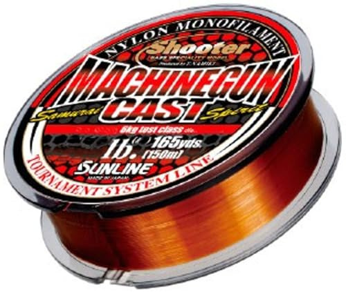 Sunline New Machinegun Cast Brown 150m - Monofile Schnur, Durchmesser/Tragkraft:0.205mm / 3kg