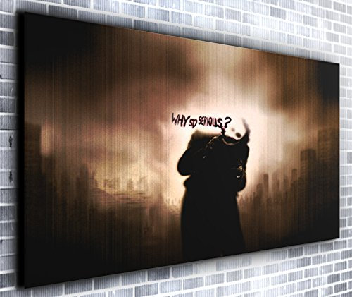 Canvas35 Leinwanddruck, Motiv Joker Batman Why So Serious, gerahmt, XXL, 139,7 x 61 cm