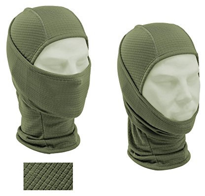 Defcon5 Thermo-Sturmhaube, multifunktional, ideal für Ski, Polar-Netzgewebe (Einheitsgröße), olivgrün, One Size
