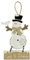 Weihnachtsdekoration Schneemann-Schild Merry Christmas – Let it Snow