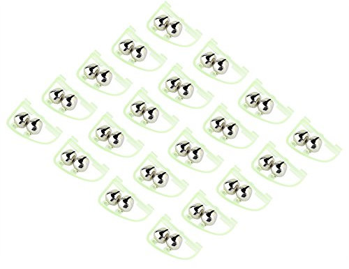 aalglocke,bissanzeiger,Angel Glocke Alarm Glocken 20pcs LED Aalglocken Set Angeln Bissanzeigelrute Bell Klemme Spitze Nachtleuchtende Alarm Dual Alarm Glocken Meer Salzwasseln Clip Auf Köder Alarm