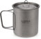 Lixada Pot de Camping Portable en Titane Mug Tasse Extérieure avec Poignée Pliante 300 ML, 350 ML, 420 ML, 550 ML, 650 ML, 750 ML, 900 ML, 1600 ML, Volume : 420 ML