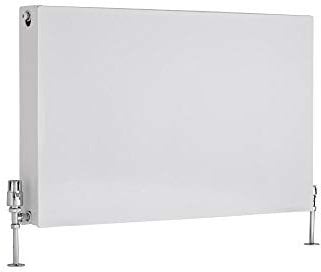 Milano Mono White Type 22 Horizontal Double Flat Panel Convector Radiator - 600mm x 1000mm