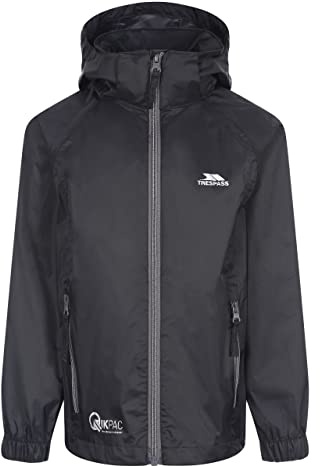 Trespass Qikpac Kids Waterproof Packaway Jacket