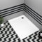Nuie Bathroom 900 x 800mm Shower Tray Gloss White Slimline 40mm Stone Resin Rectangular Base with Free Waste Trap Kit