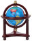 Puppenhaus Mini Globe, 1/12 Mini drehbare Globus Möbel spielen Wohnzimmer Schlafzimmer lebensechte Spaß pädagogische Puppenhaus Spielzeug für 1/12 Maßstab Puppe(rot)