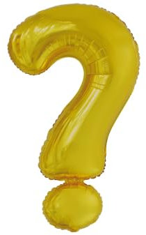 Amscan 9909605 9909605-Gold Fragezeichen SuperShape Folienballon, gold