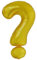 Amscan 9909605 9909605-Gold Fragezeichen SuperShape Folienballon, gold