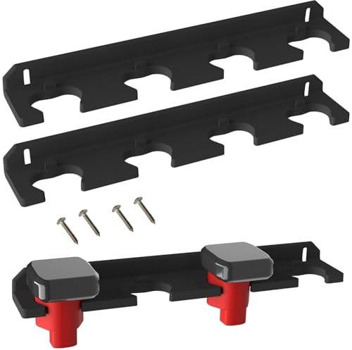 Battery Holder for Milwaukee M12, Mount 4 Slot Milwaukee m12 Battery Holder, 12V Battery Holder Milwaukee, Battery Storage for Milwaukee… (Milwaukee-12v-2pc-Black)