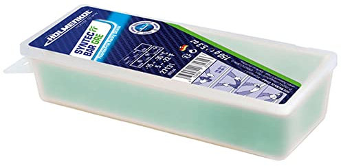 Holmenkol Syntec FF fluorfreies Rennwachs - Skiwachs Bar 150 g (-15° bis -30°C, Bügelwachs) Grey