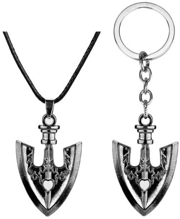 MayDee Collier Porte-clés Aventure JoJo Porte-clés Aventure Bizarre De JOJO Jotaro Kujo Collier JOJO Pendentif Accessoires