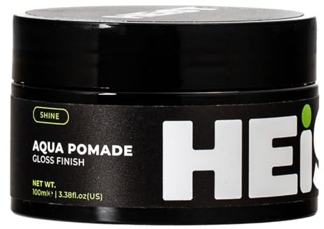 Heist Labs Aqua Pomade 100ml – Strong Hold Hair Styling Pomade for High Gloss Finish and All Hair Types