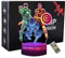 INTUPGD Spiderman 3D Nachtlicht für Kinder, Touch & Fernbedienung LED Illusion Nachtlicht für Home Office Dekoration Geschenke