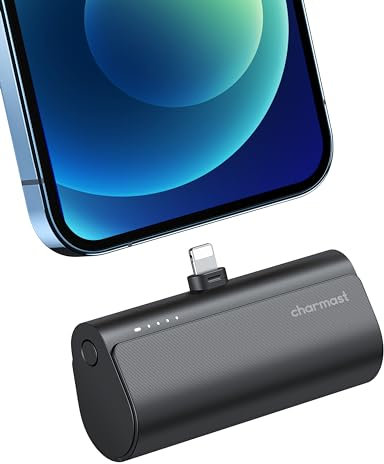 Charmast 5000mAh Mini Power Bank,20W PD Quick Charge Battery Pack Portable Charger Pack Compatible with iPhone 14/13 Pro,Pro Max,12,12 Pro,12 Pro Max,11 Pro,XR,X,8,7,6 Plus,Airpods Pro etc.