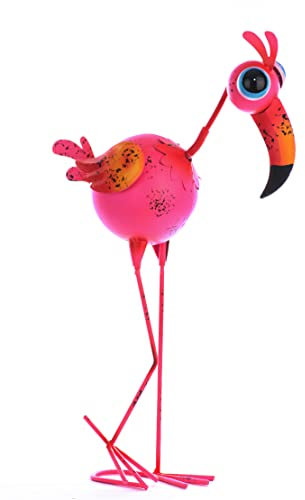Schneemann-Versand Großer Metall Flamingo Lucy Deko Garten Figur 49 cm