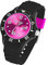 Taffstyle Damen Herren Sportuhr Armbanduhr Silikon Sport Ziffernblatt mit Datum Analog Quarz Farbige Bunte Uhr Schwarz Pink