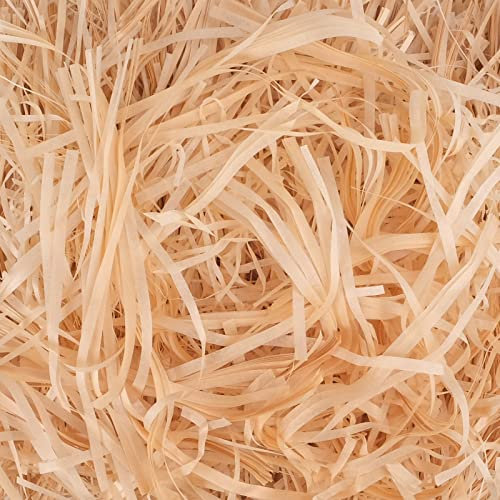 Yingd Shredded Tissue Paper - 500g Champagne Shredded Tissue for Gift Boxes, Hampers, Packaging, Basket Grass Raffia Gift Filling, Party Supplies Decoration
