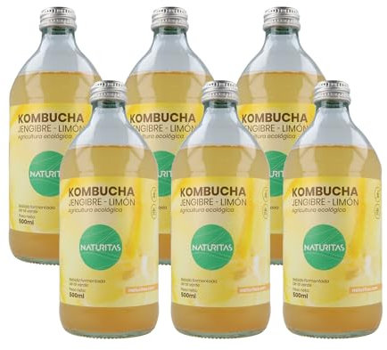 Pack kombucha gingembre-citron Bio 6 unités de 500ml