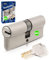 GERCAR Pro Schließanlage DIY MIX Profilzylinder 30/30 Schließzylinder gleichschließend nach wunsch kombinierbar - Zylinderschloss 60 mm - A:30 B:30 - selbst zusammenstellen mit einem Schlüssel