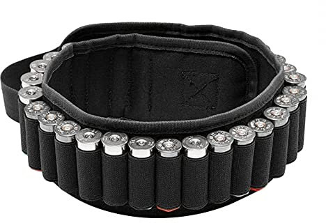 DONGKER Patronengürtel, Taktischer 30 Runden Shotgun Shells Bandolier Shotgun Shell Shoulder Holder Shotshells Bandolier Belt für Munition vom Kaliber 12G