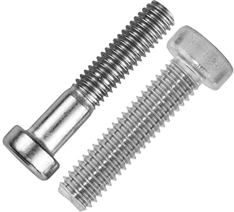 Techtanium® Zylinderschrauben M6 x 25 mm mit Innensechskant [niedrige Form] aus Edelstahl A2 (10 Stück) | Zylinderkopfschrauben | Gewindeschrauben | DIN 7984