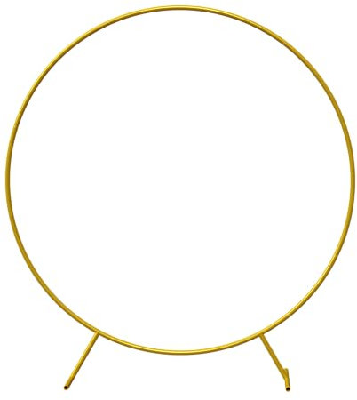 PILIN Metal Balloon Arch Stand | Tower Buckle Mounting | 2M Round Balloon Arch Kit with 2 Water Fillable Base | Detachable and Reusable for Party, Wedding, Birthday Decoration