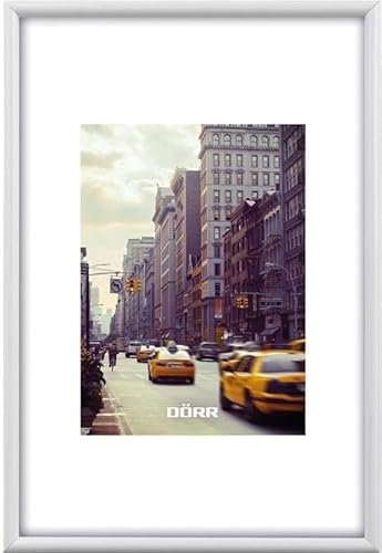 DÖRR Kunststoff Bilderrahmen New York - Modern - Echtes Glas weiß 13x18